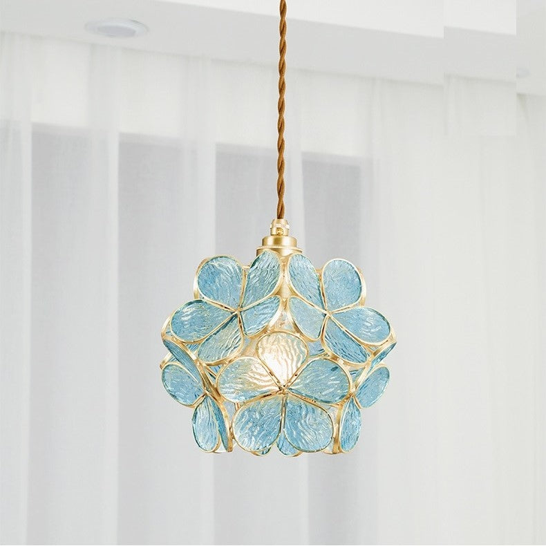 Flower Petal Glass LED Pendant Lights