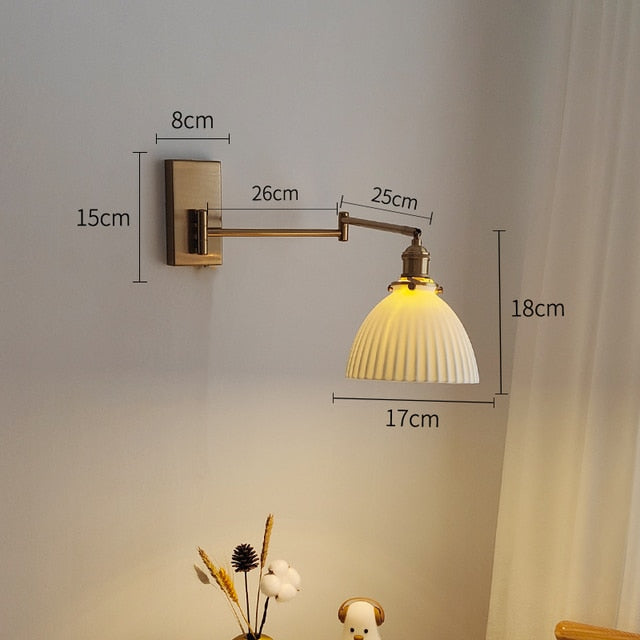 Nordic Modern LED Wall Sconce Left Right Rotate ( no switch )