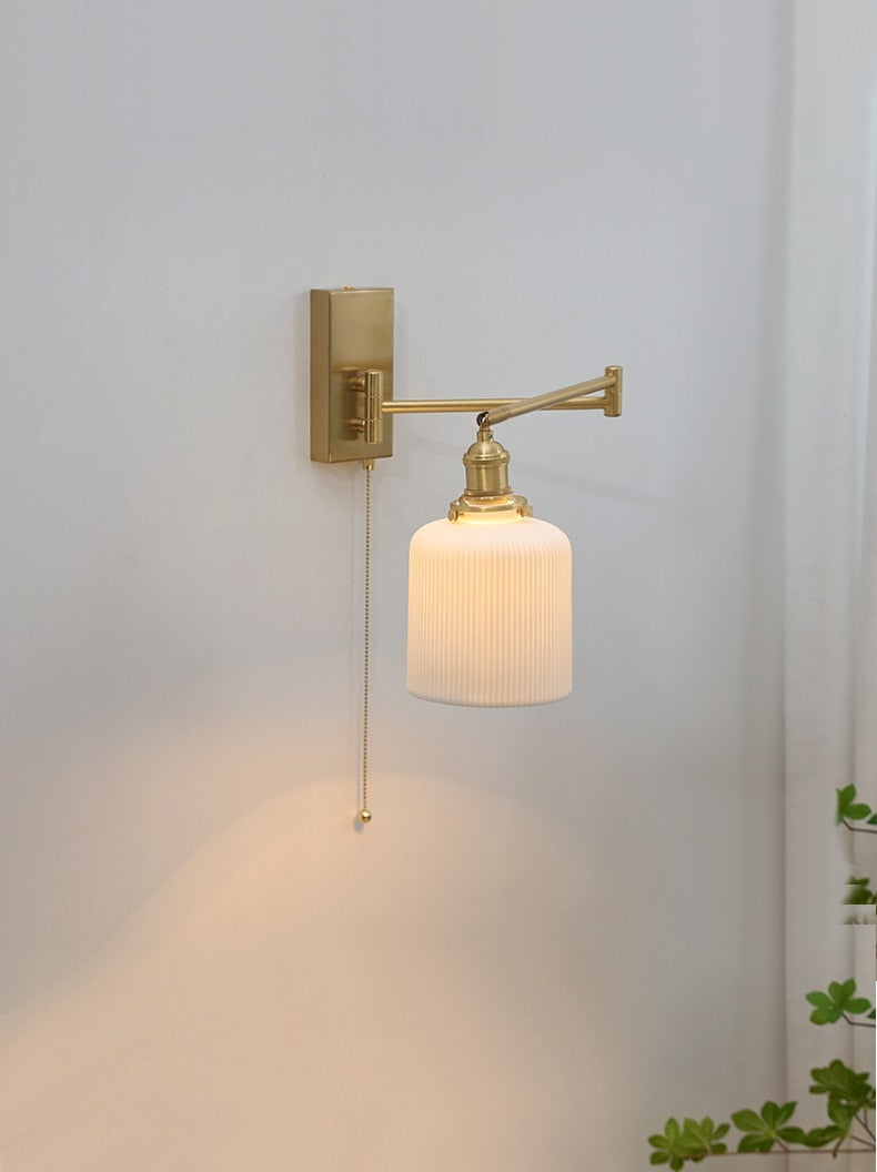 Nordic Modern LED Wall Sconce Left Right Rotate ( US plug in switch )