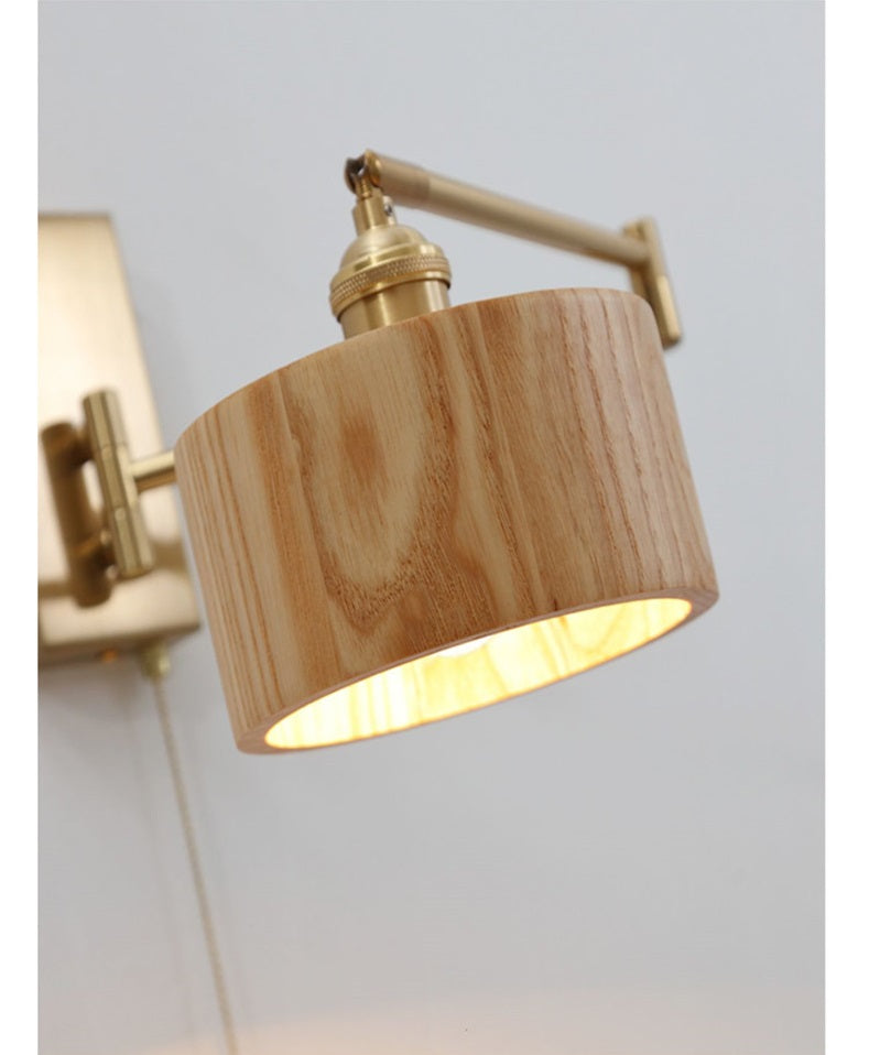 Left Right Rotate LED Wall Lamp ( Pull chain switch )